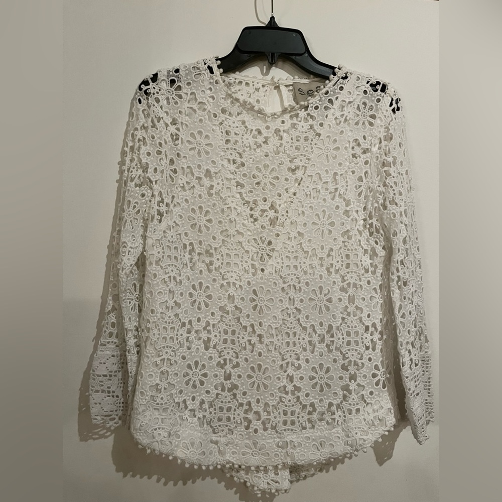 Sea New York White Lace Top